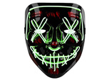 Svietiace led maska halloween strana očista