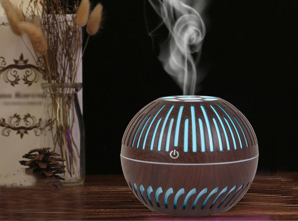 Aer umidificator aromaterapie difuzor a condus lumina de noapte rgb