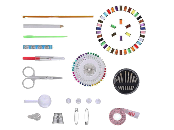 Šijacia súprava šijacia súprava ihly špendlíky nite veľké háčiky na háčkovanie