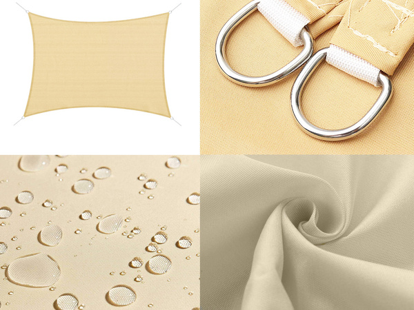 Päikesevarju ristkülikukujuline aed veekindel puri 4x3m markiis