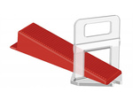 Tile levelling system 100 clips 100 wedges