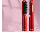 Hair straightener brush 2in1 electric cordless