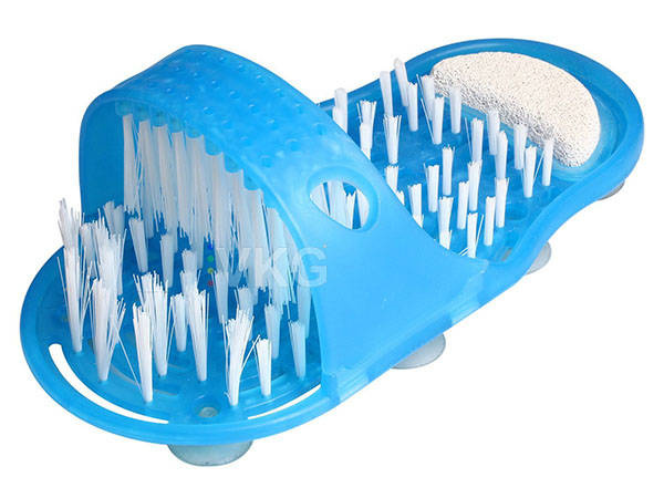 Foot brush pumice stone shower flip flops