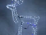 Leuchtendes rentier 216 led weihnachtsdekoration mit beweglichem kopf grosser garten