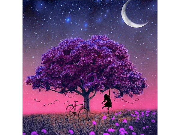 Diamantová výšivka stromu sada diamantové malby