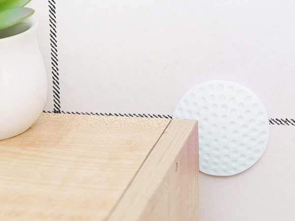 Butoir de poignée de porte autocollant pour les murs