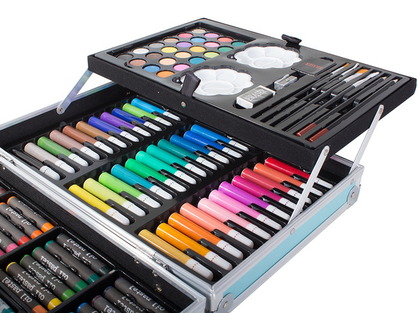 Set d'artistes pour la peinture en boîtier 145 pièces