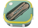 Frühstücksbox mit fächern besteckbehälter lunchbox für mikrowelle 1000ml