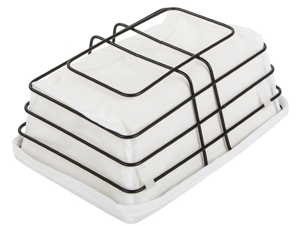 Loft panier métallique pour la cuisine pour fruits pain avec doublure