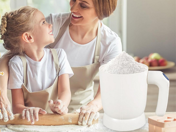 Flour sifting sieve kitchen sifter electric pot strainer