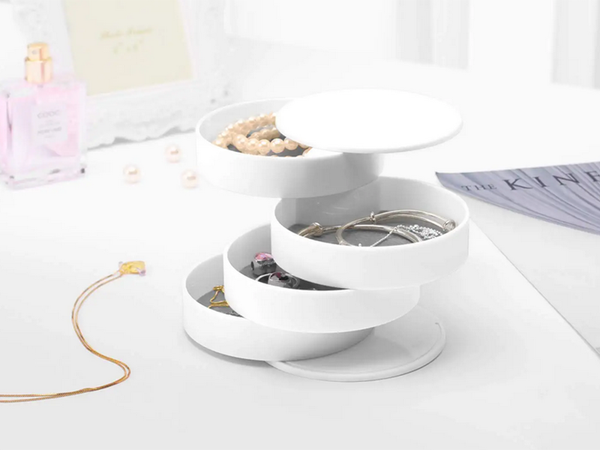 Organizator za nakit okrogla izvlečna škatla