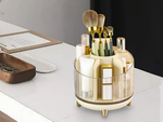Organisateur cosmétique bijoux rotatif 360 pour pinceaux de maquillage coffret