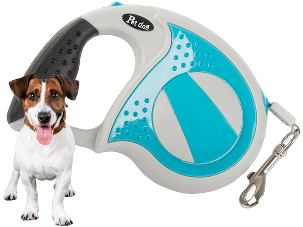 Automatic leash 5m strong for dog up to 20kg with lock strong long