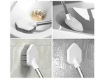 Silikon-toilettenbürste wc-set doppel 2in1 toilette