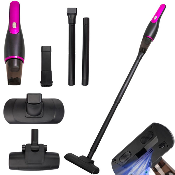 Cordless upright vacuum cleaner, bagless, powerful, lightweight, 100w, set of attachments