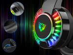 Gaming kopfhörer 7.1 rgb verkabelt in-ear led mit mikrofon