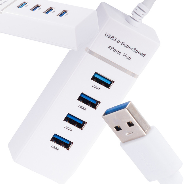 Koncentratorius usb 3.0 prievadų skirstytuvas 4 prievadų skirstytuvo adapterio adapteris