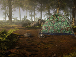2-person moro camping tent with mosquito net and bag