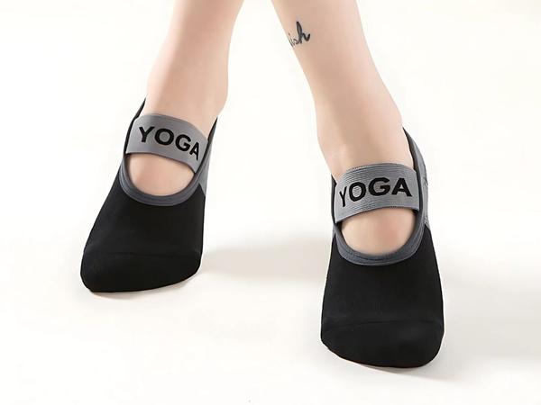 Chaussettes antidérapantes de yoga et de méditation en coton respirant 36-40