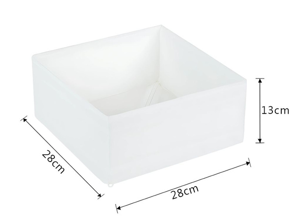 Organizador textil ropa zapatos cajon blanco