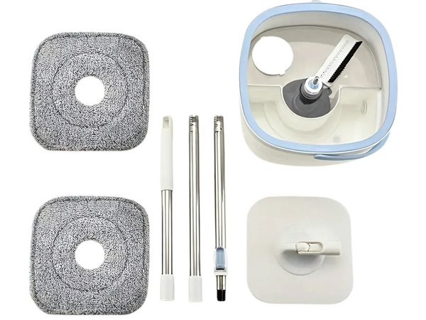 360° rotary mop mit turbo whipper turbo rotary wiper pack 2 x microfibra