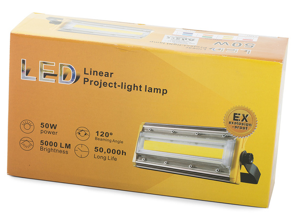 Lampă cu halogen proiector led cob 50w liniar 5000