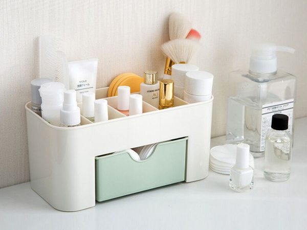 Cofre organizador de cosméticos cajón joyero portacepillos