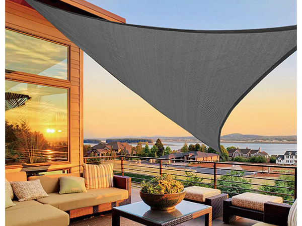 3x3x3 m vandeniui atsparus sodo skėčių nuo saulės trikampis