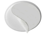 Door handle bumper self-adhesive to walls