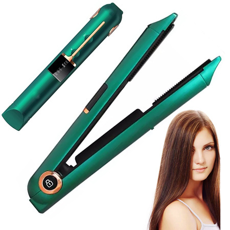 Hair straightener ceramic lcd 2in1 regulatory temperature power bank