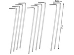 Palapinės stulpeliai anchor pigs steel 24cm 10vnt. Kabliukų ir kilpų smeigtukų
