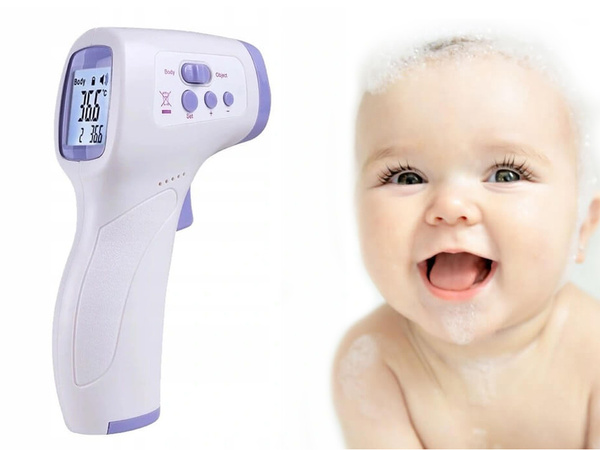 Thermomètre médical infrarouge sans contact 2 en 1