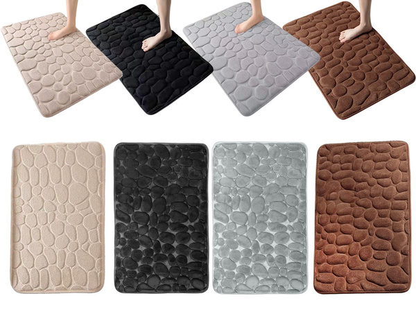 Baie mat moale absorbant anti-alunecare mare 80x50 pentru duș