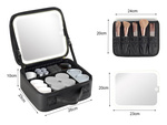 Neceser estuche organizador de viaje cofre espejo led