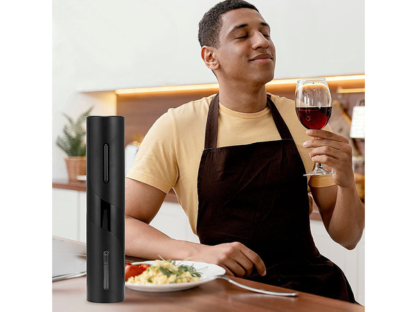 Elektryczny korkociąg otwieracz do wina zestaw