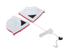 Double-sided window washer with magnetic wiper