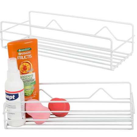 Mansarda kopalnica tuš polica visi kovinska polica