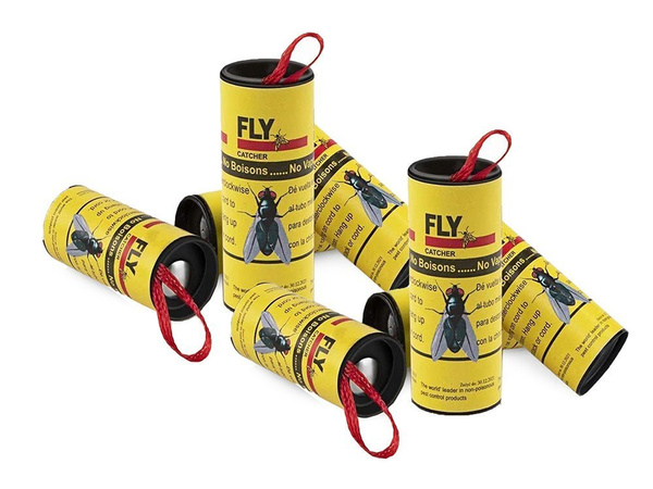 Piège à mouches colle piège à insectes rouleau 4 pcs.