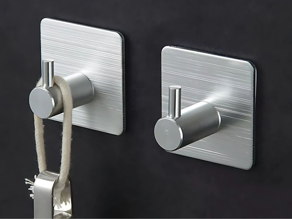 Crochets auto-adhésifs pour salle de bain 4pcs sans perçage