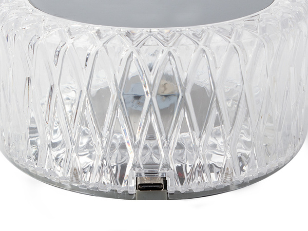 Kristall tischlampe led rgb usb fernbedienung