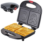 Toster smiles anti-slip sandwich toaster 750w non-stick