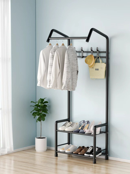 Porte-manteaux sur pied pour vêtements vêtements d'extérieur vestes pour chaussures présentoir étagères