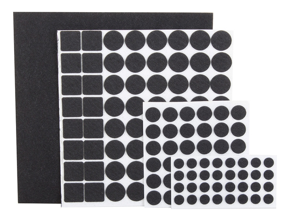 Podložky pod nábytek plstěné sada 133 ks