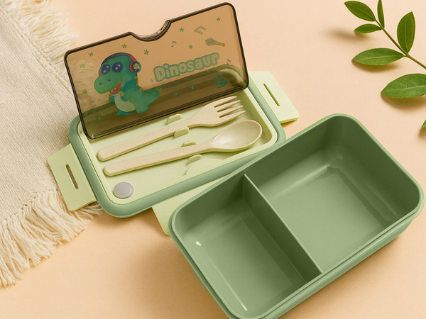 Lunchbox snack box kontejner na snack oběd příbory s láheví sada