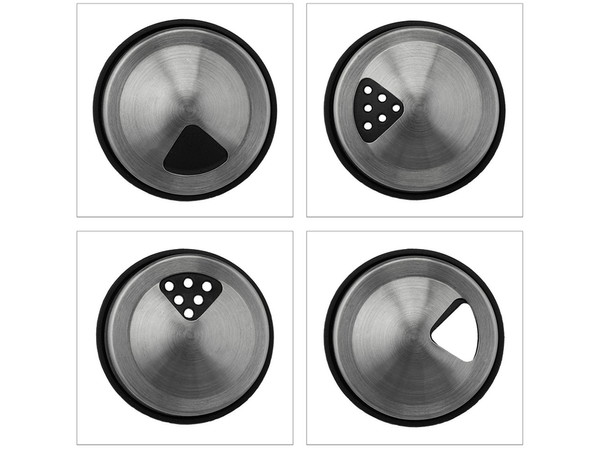 Organiseur d'épices récipients rotatifs en verre 6 pièces sel d'épices