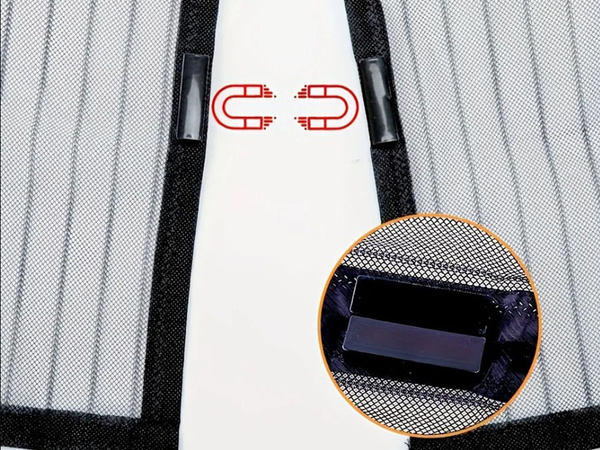 Magnetic mosquito net for balcony doors strong mesh 100x210