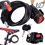 Bicycle lock bicycle lock key security strong cable