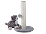 Cat scratcher cat post ball toy