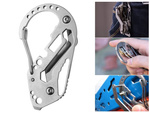 Key ring carabiner survival multitool