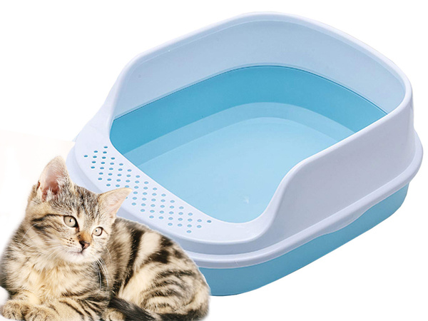 Lahtine kasside pesakast koos soldna raamiga allapanu jaoks + suur labidas